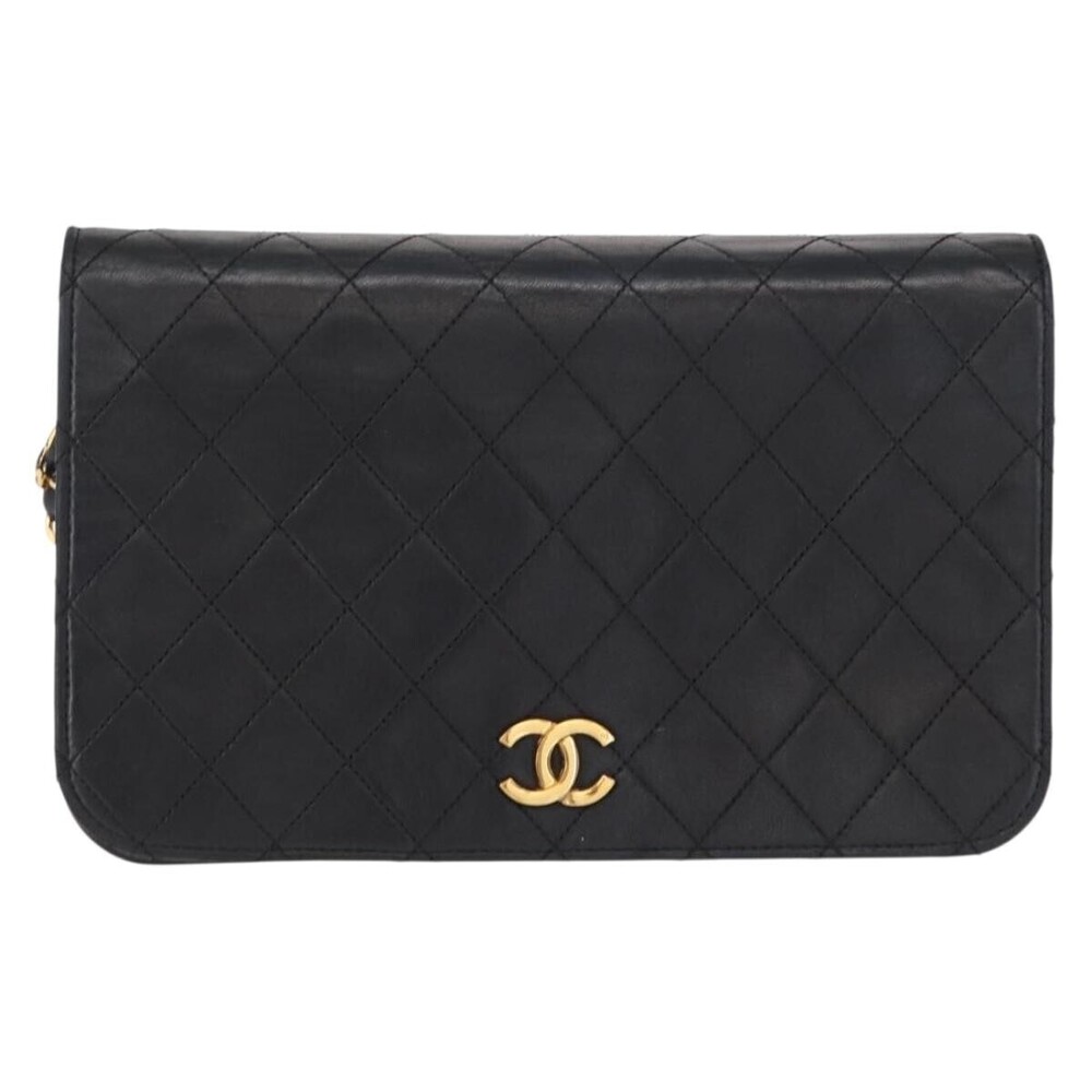 Chanel Vintage Full Flap Quilted Lambskin Small